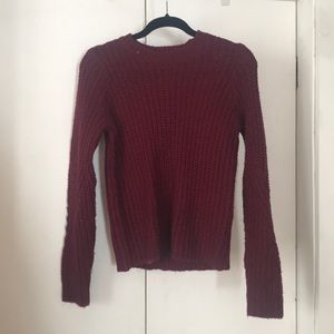 Deep maroon red sweater